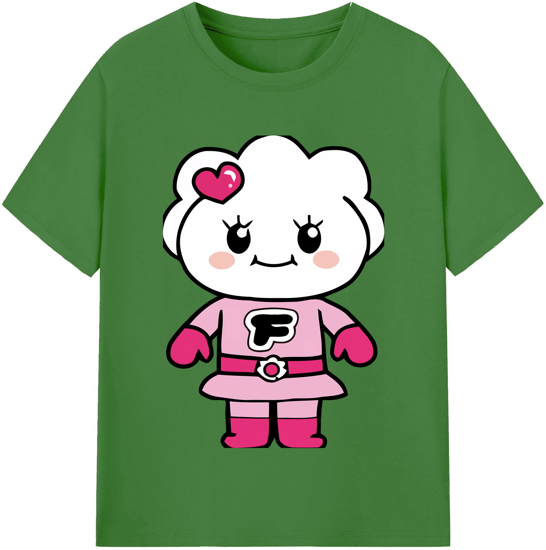 （画像用） アンパンマン Anpanman レディースカジュアルプリントTシャツ（綿100％）